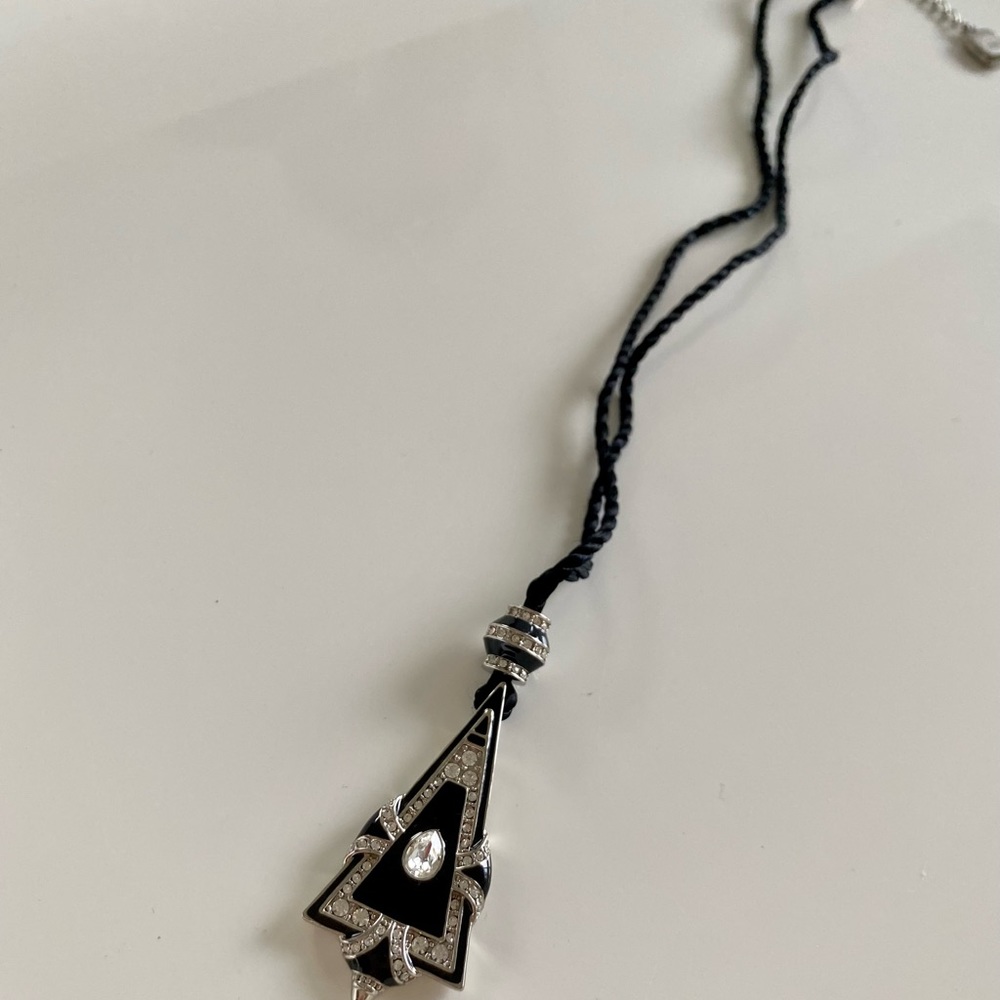 NWT Ralph Lauren Cafe Carlyle Crystal Pendant Necklace